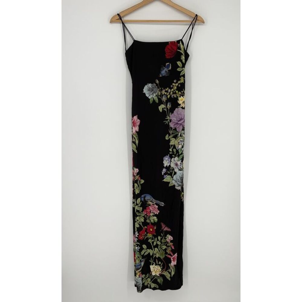 Alice + Olivia Black Floral Maxi Dress